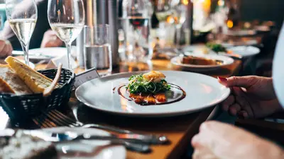 Restaurant promotion displayed on branded mobile app with special offer
